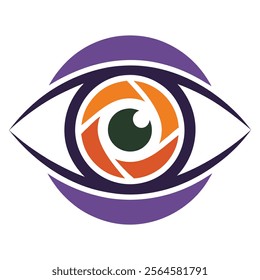 Photography Eye Logo Vector - Professional and Creative Eye Logo Designs.Get unique, scalable vector art in various styles for logos, presentations, and marketing.