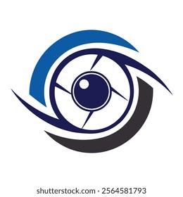 Photography Eye Logo Vector - Professional and Creative Eye Logo Designs.Get unique, scalable vector art in various styles for logos, presentations, and marketing.