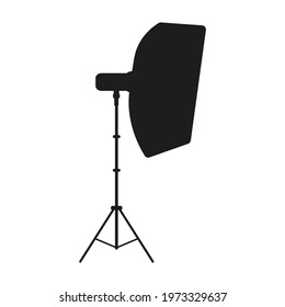 photography flash icon vector on white background