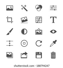 Photography flat icons