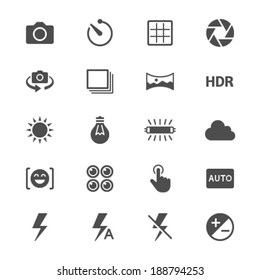 Photography flat icons