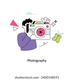 Photography Flat Style Design Vector illustration. Stock illustration