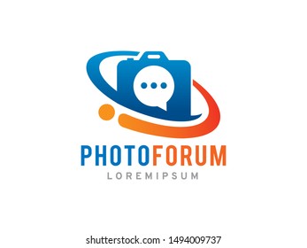 Photography Forum or Community logo symbol or icon template