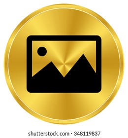 photography - gold vector icon