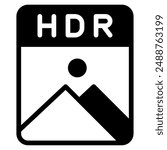 Photography HDR icon for web, app, infographic, etc