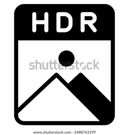 Photography HDR icon for web, app, infographic, etc