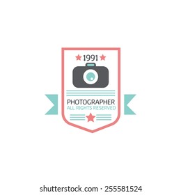 Photography Hipster Badges and Labels in Vintage Style