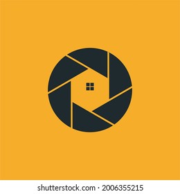 photography house design logo abstrak