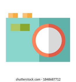 Photography icon. Camera, lens, studio lighting icon isolated on white background.flat icon style. EPS 10