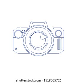 Photography icon - digital camera illustration - photo & picture sign and symbol. Concept of line icon