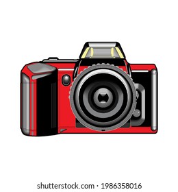 Photography icon digital camera illustration of photo and picture sign and symbol in EPS10