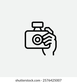 Photography icon flat vector design