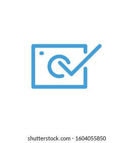 Photography icon. Line design template