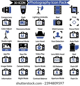 Photography Icon Pack, Vector graphics 