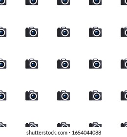 Photography icon pattern seamless isolated on white background. Editable flat Photography icon. Photography icon pattern for web and mobile.
