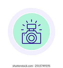 Ícone de fotografia, fotógrafo, ícone de fotografia, ilustração de fotografia, conceito de fotografia, vetor editável, pixel perfect, arquivo ai do ilustrador