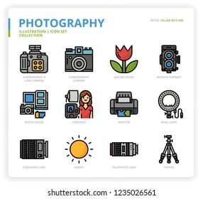 Photography icon set
