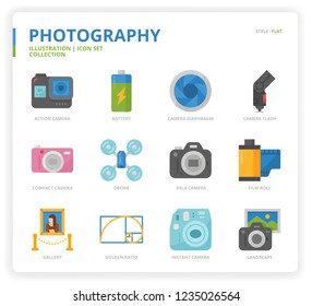 Photography icon set
