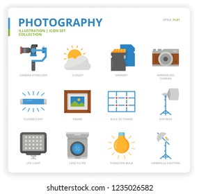 Photography icon set