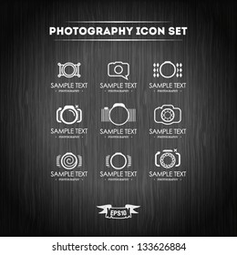 Photography icon set