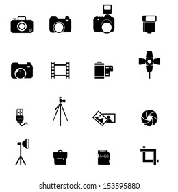 Photography icon set
