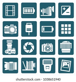 Photography icon set vector design