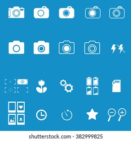 Photography icon set . Vector illustration