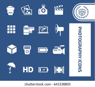 Photography icon set,clean vector