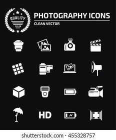 Photography icon set,vector