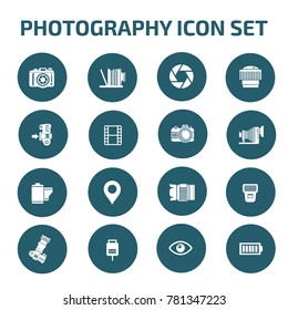 Photography icon set,vector