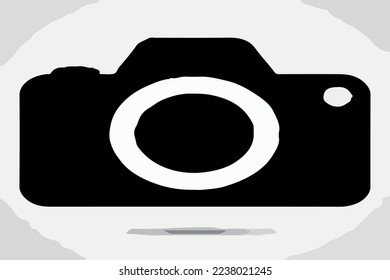 photography icon vector black draw