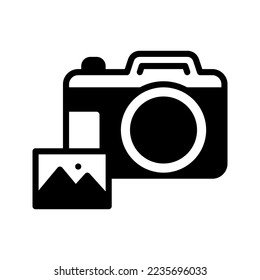 Photography icon vector illustration logo template isolated on white background