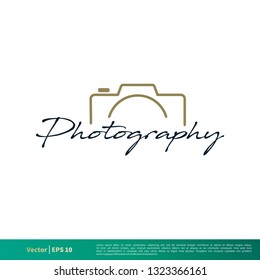 Photography Icon Vector Logo Template Illustration Design. Vector EPS 10.