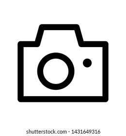 photography icon vector, simple design.