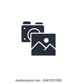 photography icon. vector.Editable stroke.linear style sign for use web design,logo.Symbol illustration.