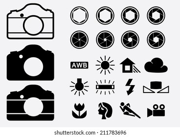 Photography icons 