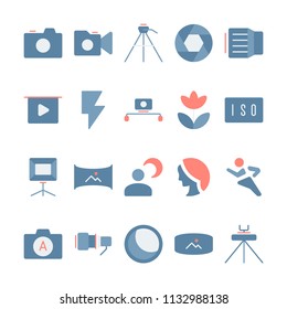 Photography icons in for any purposes. Perfect for website mobile app presentation and any other projects.