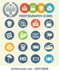 Photography icons design,clean vector