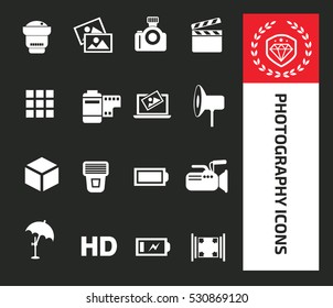 
Photography icons design,clean vector