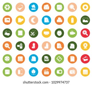 Photography icons set