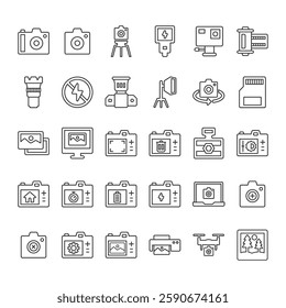 Photography Icons Set - Camera Icons Set
