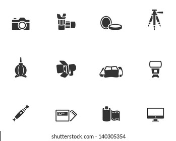 Photography Icons In Single Color