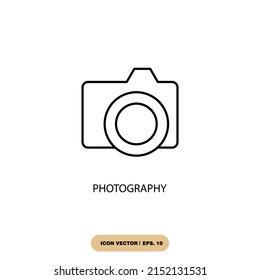 photography icons  symbol vector elements for infographic web