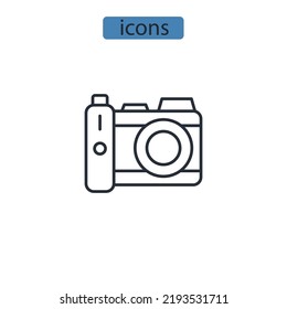 photography icons  symbol vector elements for infographic web