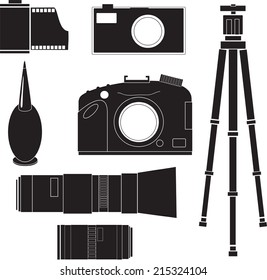 Photography icons ,vector