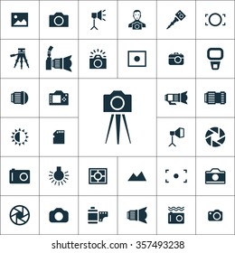 photography Icons Vector set
