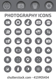 Photography icons,vector