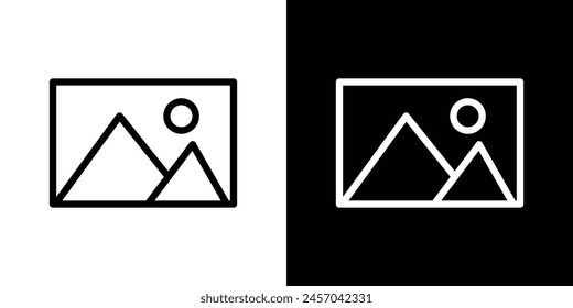 Photography and Image Gallery Vector Icons for Websites