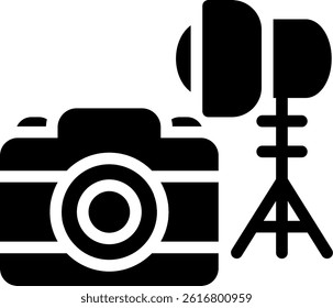 Photography Kit Glyph Vector Icon Design