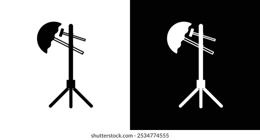 photography lighting icon linear logo isolated